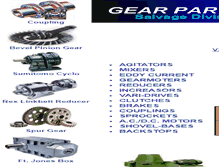 Tablet Screenshot of gearparts.com